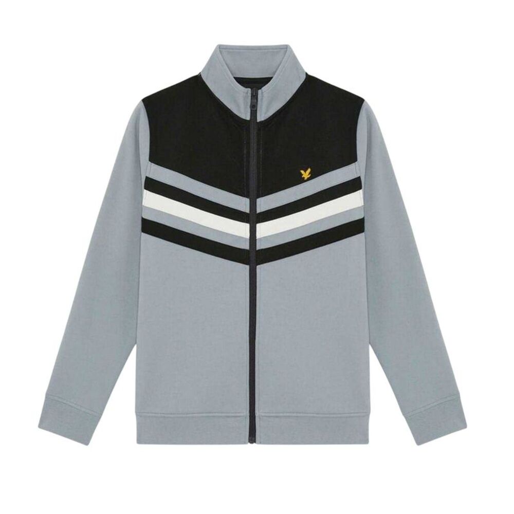 Lyle & Scott Childrens/Kids Colour Block Full Zip Regular Track Jacket / Black